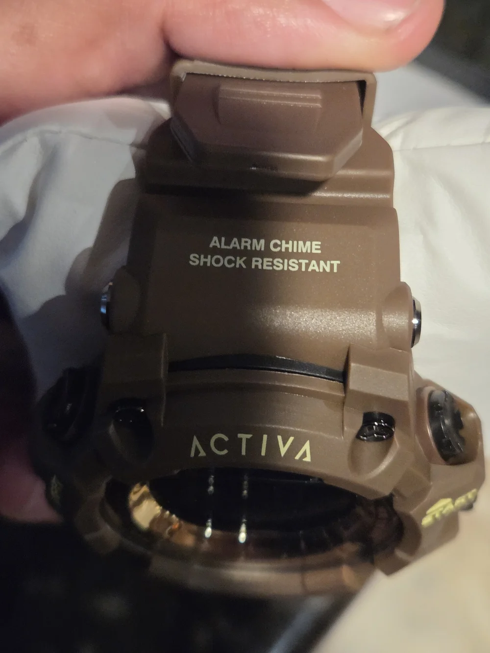 Ativa Brown Digital Sports Watch with Black Display Accents